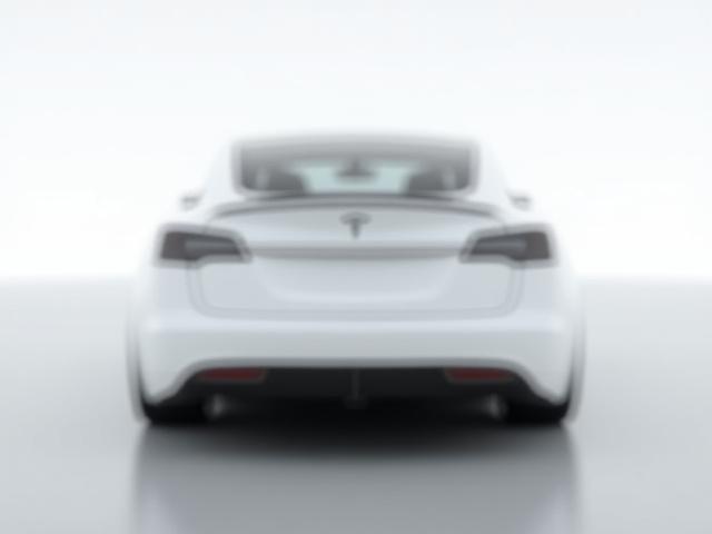 Tesla Model S Plaid with subtle AF-S aero kit, rear quarter view showing diffuser