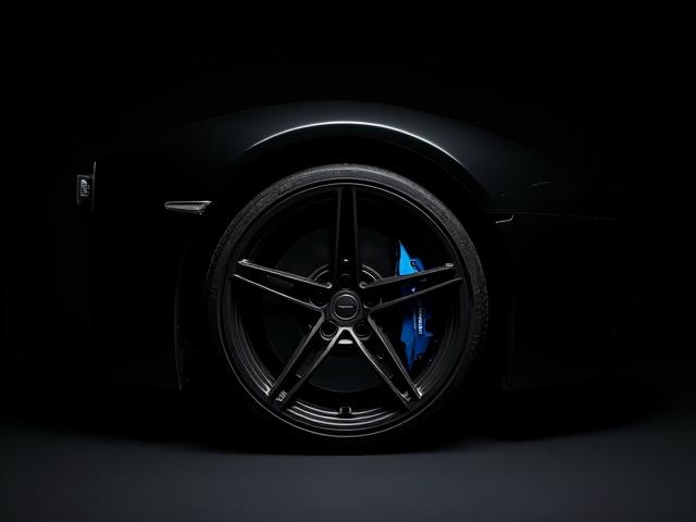 Custom forged monoblock wheels on a luxury supercar