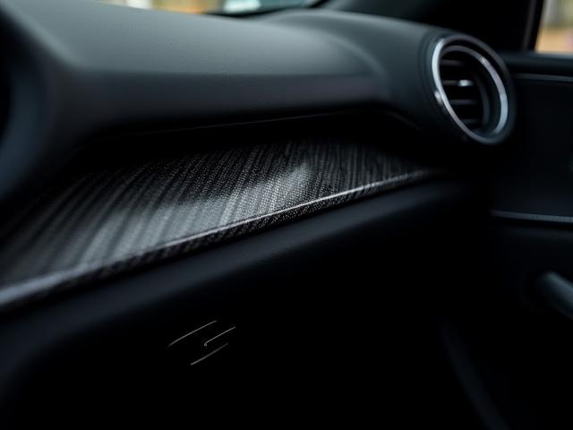 Precisely fitted carbon fiber dash and door trim kit