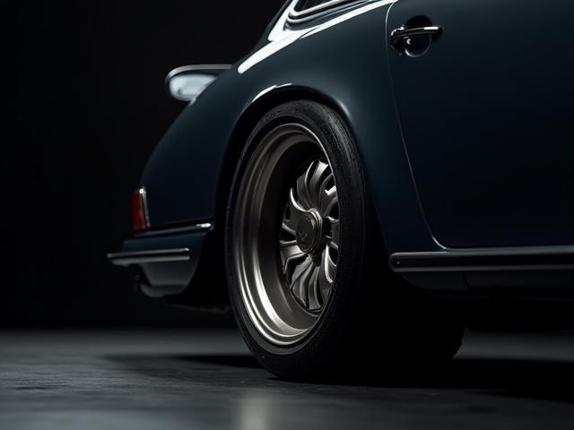 Porsche 911 with perfectly flush HRE wheels